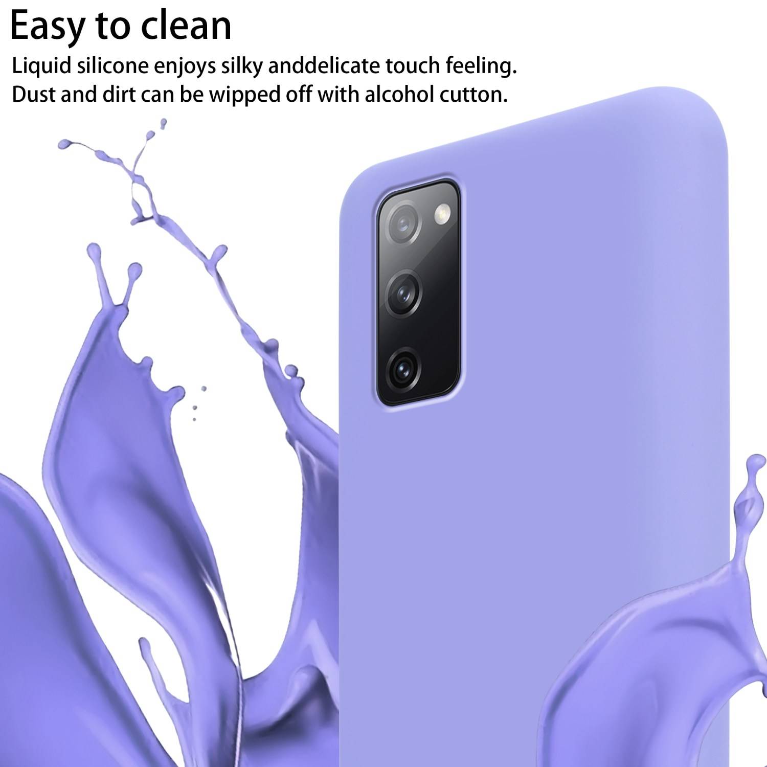 Cadorabo Schutzhülle für Samsung Galaxy S20 FE Hülle in Lila Handykette Etui längenverstellbar Kordel Band-2
