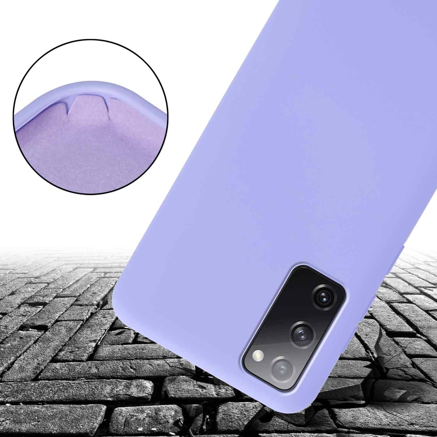 Cadorabo Schutzhülle für Samsung Galaxy S20 FE Hülle in Lila Handykette Etui längenverstellbar Kordel Band-4