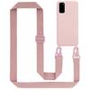 Cadorabo Schutzhülle für Samsung Galaxy S20 Hülle in Rosa Handykette Etui längenverstellbar Kordel Band