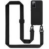Cadorabo Schutzhülle für Samsung Galaxy S20 FE Hülle in Schwarz Handykette Etui längenverstellbar Kordel Band