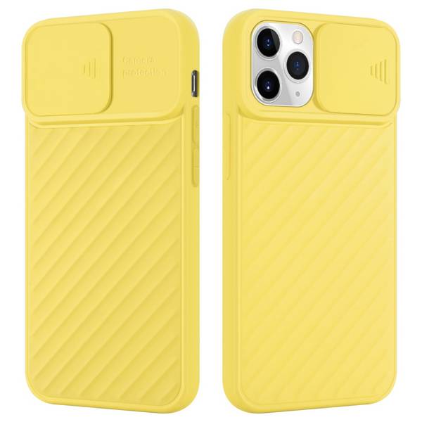 Cadorabo Hülle für Apple iPhone 11 PRO Schutzhülle in Gelb TPU Cover Etui Kameraschutz