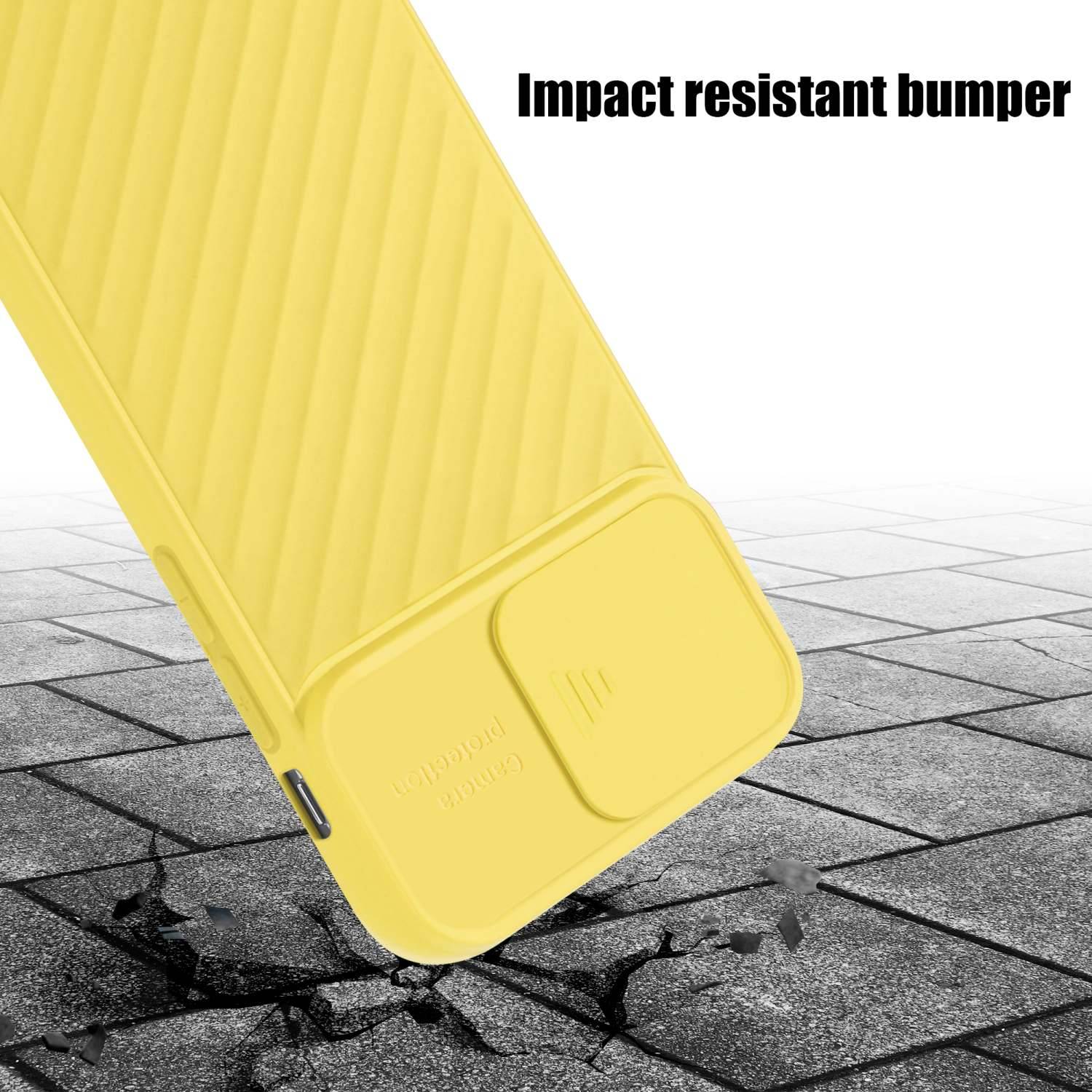 Cadorabo Hülle für Apple iPhone 11 PRO MAX Schutzhülle in Gelb TPU Cover Etui Kameraschutz-3