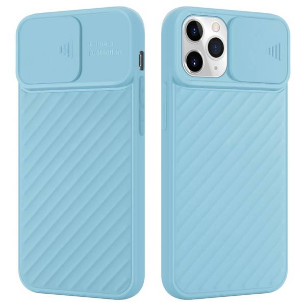Cadorabo Hülle für Apple iPhone 11 PRO MAX Schutzhülle in Türkis TPU Cover Etui Kameraschutz
