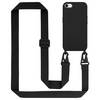 Cadorabo Schutzhülle für Apple iPhone 7 / 7S / 8 / SE 2020 Hülle in Schwarz Handykette Etui längenverstellbar Kordel