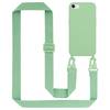 Cadorabo Schutzhülle für Apple iPhone 7 / 7S / 8 / SE 2020 Hülle in Grün Handykette Etui längenverstellbar Kordel Band