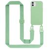Cadorabo Schutzhülle für Apple iPhone 11 Hülle in Grün Handykette Etui längenverstellbar Kordel Band