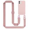 Cadorabo Schutzhülle für Apple iPhone 11 Hülle in Rosa Handykette Etui längenverstellbar Kordel Band