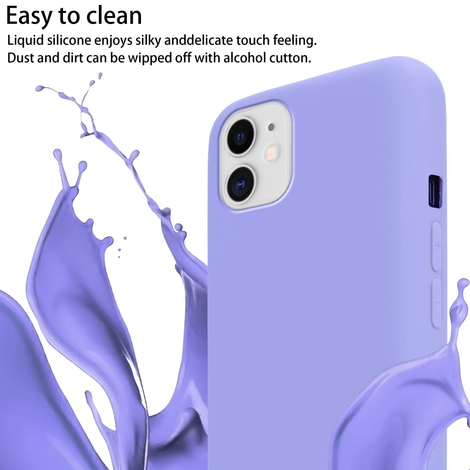 Cadorabo Schutzhülle für Apple iPhone 11 Hülle in Lila Handykette Etui längenverstellbar Kordel Band-2