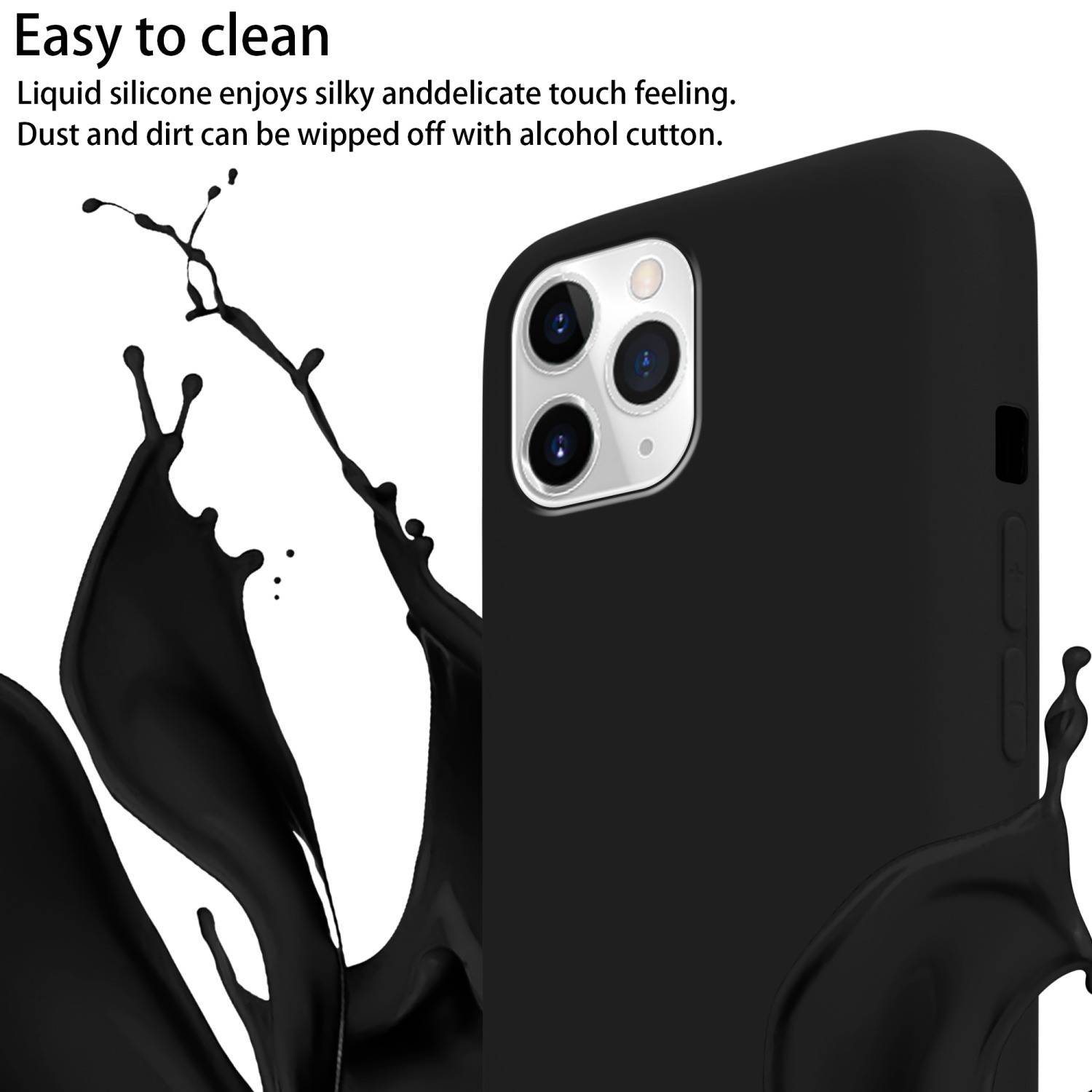 Cadorabo Schutzhülle für Apple iPhone 11 PRO Hülle in Schwarz Handykette Etui längenverstellbar Kordel Band-2