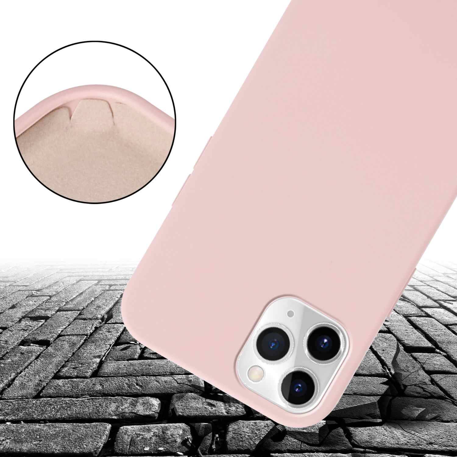 Cadorabo Schutzhülle für Apple iPhone 11 PRO MAX Hülle in Rosa Handykette Etui längenverstellbar Kordel Band-4