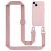 Cadorabo Schutzhülle für Apple iPhone 13 Hülle in Rosa Handykette Etui längenverstellbar Kordel Band