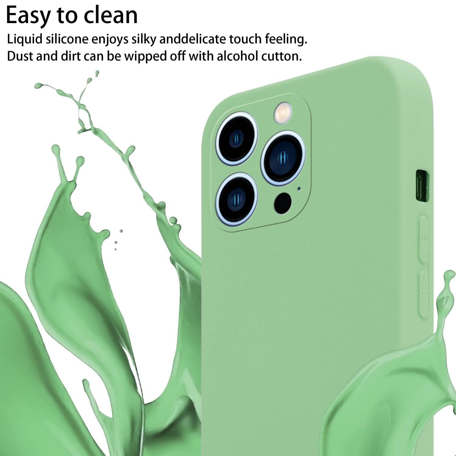 Cadorabo Schutzhülle für Apple iPhone 13 PRO MAX Hülle in Grün Handykette Etui längenverstellbar Kordel Band-2