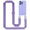Cadorabo Schutzhülle für Apple iPhone 13 PRO MAX Hülle in Lila Handykette Etui längenverstellbar Kordel Band