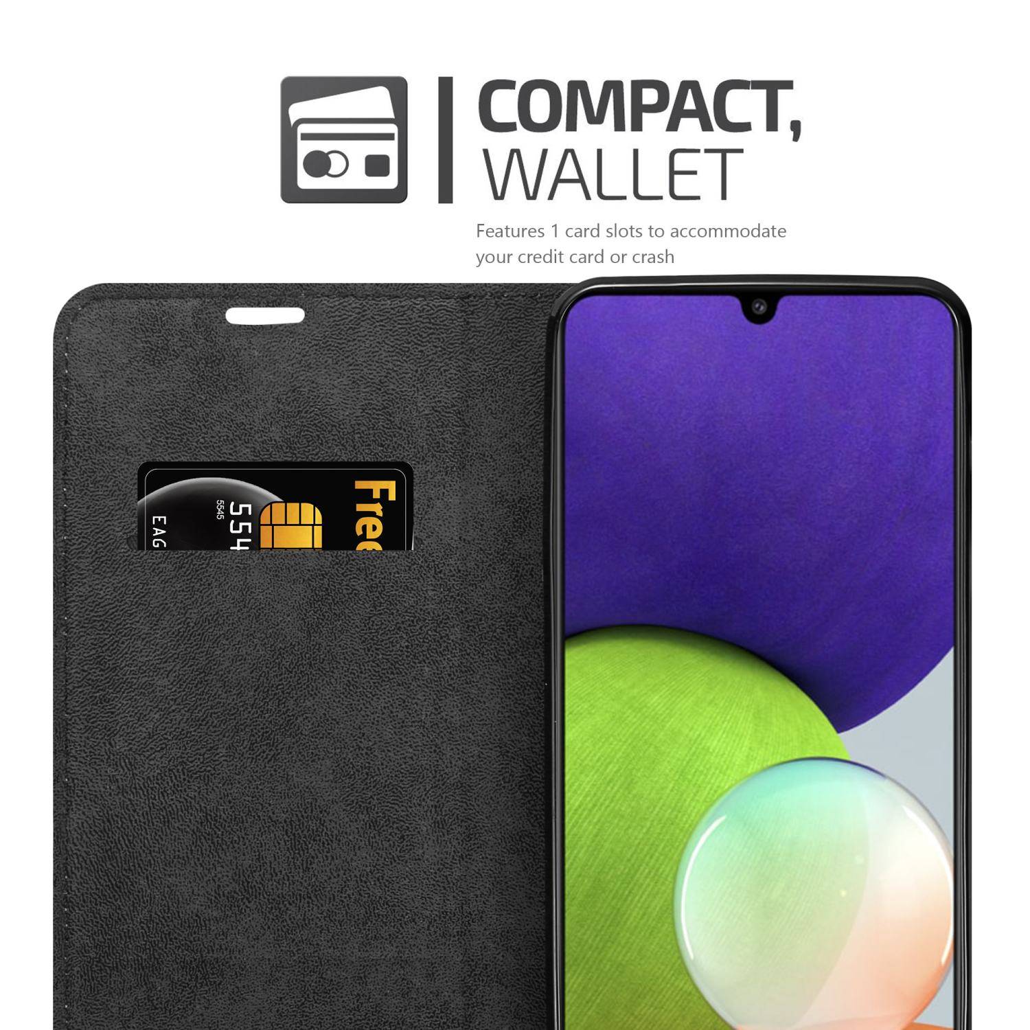 Cadorabo Hülle für Samsung Galaxy A22 4G / M22 / M32 4G Schutz Hülle in Braun Handyhülle Etui Case Cover-2