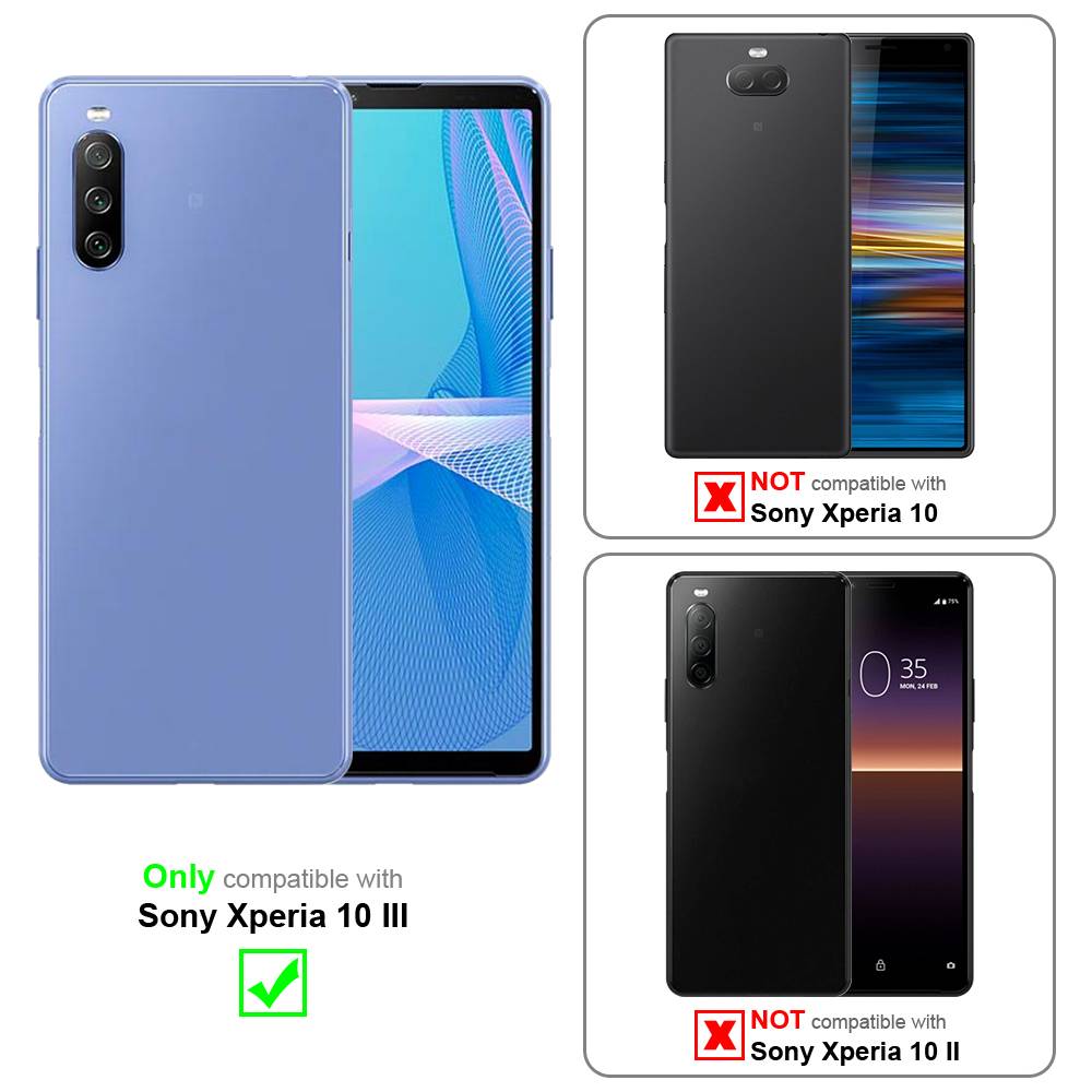 Cadorabo Handykette für Sony Xperia 10 III in Gelb - Handy Schutz Hülle Necklace mit Verstellbaren Band Kordel zum-1