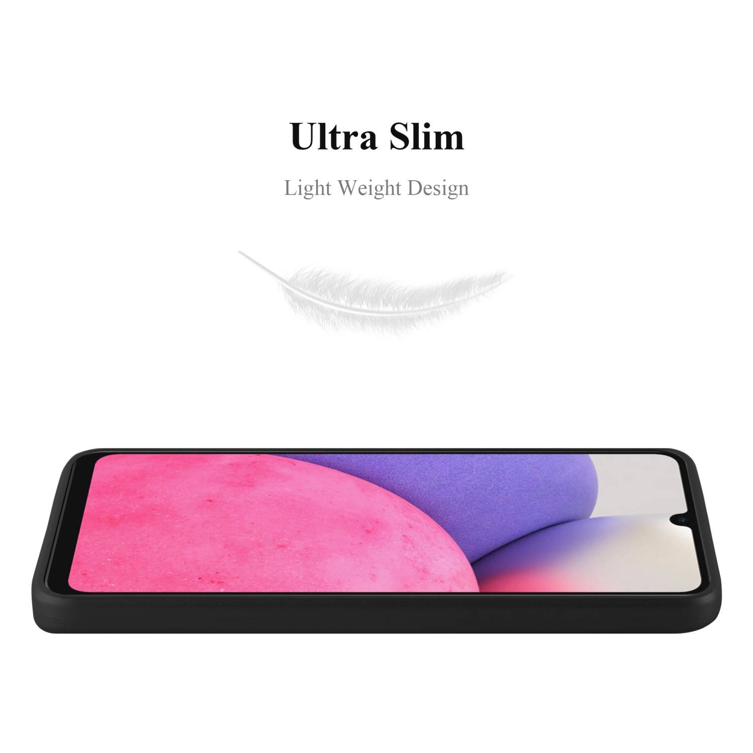Cadorabo Schutzhülle für Samsung Galaxy A33 5G Hülle in Schwarz Handyhülle TPU Silikon Etui Cover Case-1