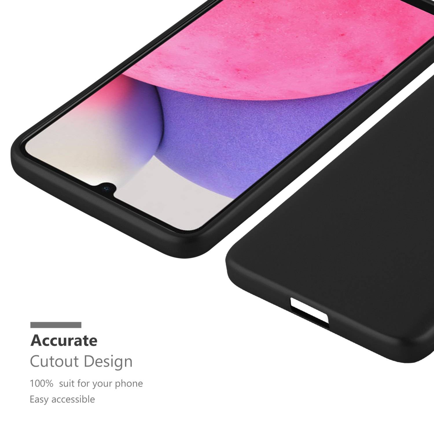 Cadorabo Schutzhülle für Samsung Galaxy A33 5G Hülle in Schwarz Handyhülle TPU Silikon Etui Cover Case-3