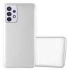 Cadorabo Schutzhülle für Samsung Galaxy A33 5G Hülle in Silber Handyhülle TPU Silikon Etui Cover Case