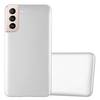 Cadorabo Schutzhülle für Samsung Galaxy S22 Hülle in Silber Handyhülle TPU Silikon Etui Cover Case