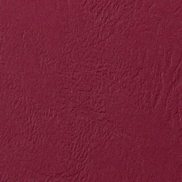 GBC Einbanddeckel LeatherGrain, DIN A4, 250 g/qm, dunkelrot