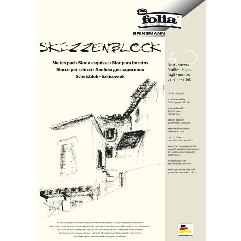 Skizzenblock - A4 120 g/qm 50 Blatt.-0