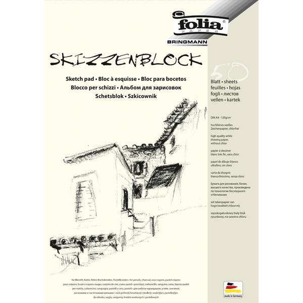 Skizzenblock - A4 120 g/qm 50 Blatt.