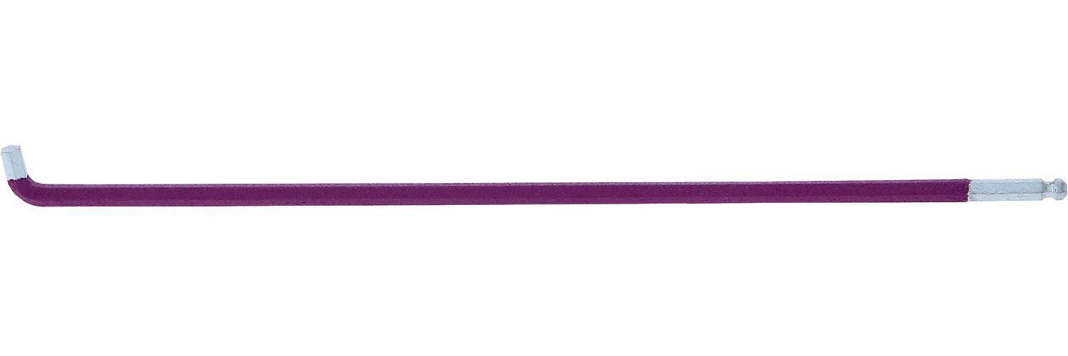 KS TOOLS Kugelkopf-Innensechskant-Winkelstiftschlüssel, XL, 2,5 mm,-0