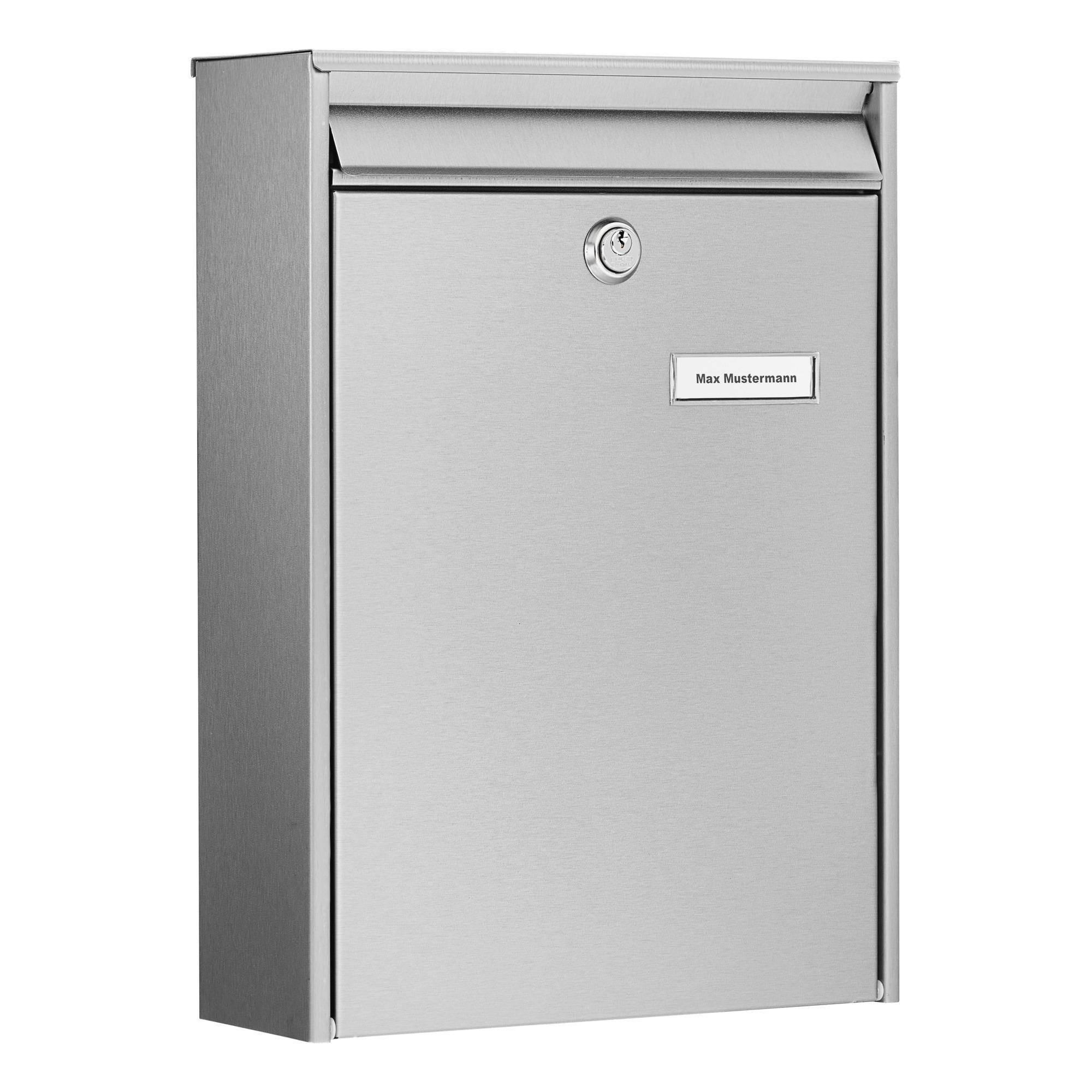 Briefkasten Berlin 3777 NI H.400mm B.285mm T.105mm VA DIN C4 BURG-WÄCHTER-1