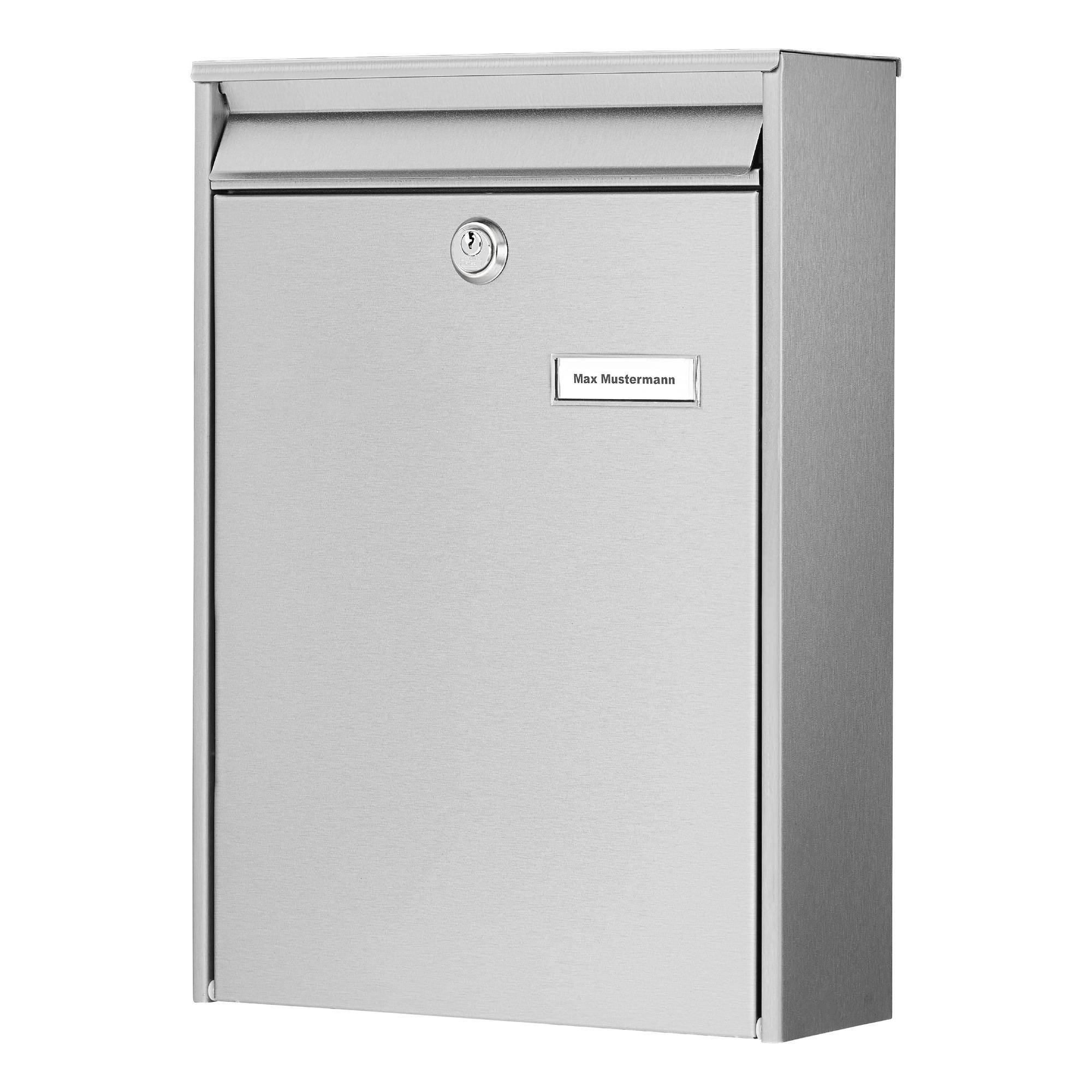 Briefkasten Berlin 3777 NI H.400mm B.285mm T.105mm VA DIN C4 BURG-WÄCHTER-4