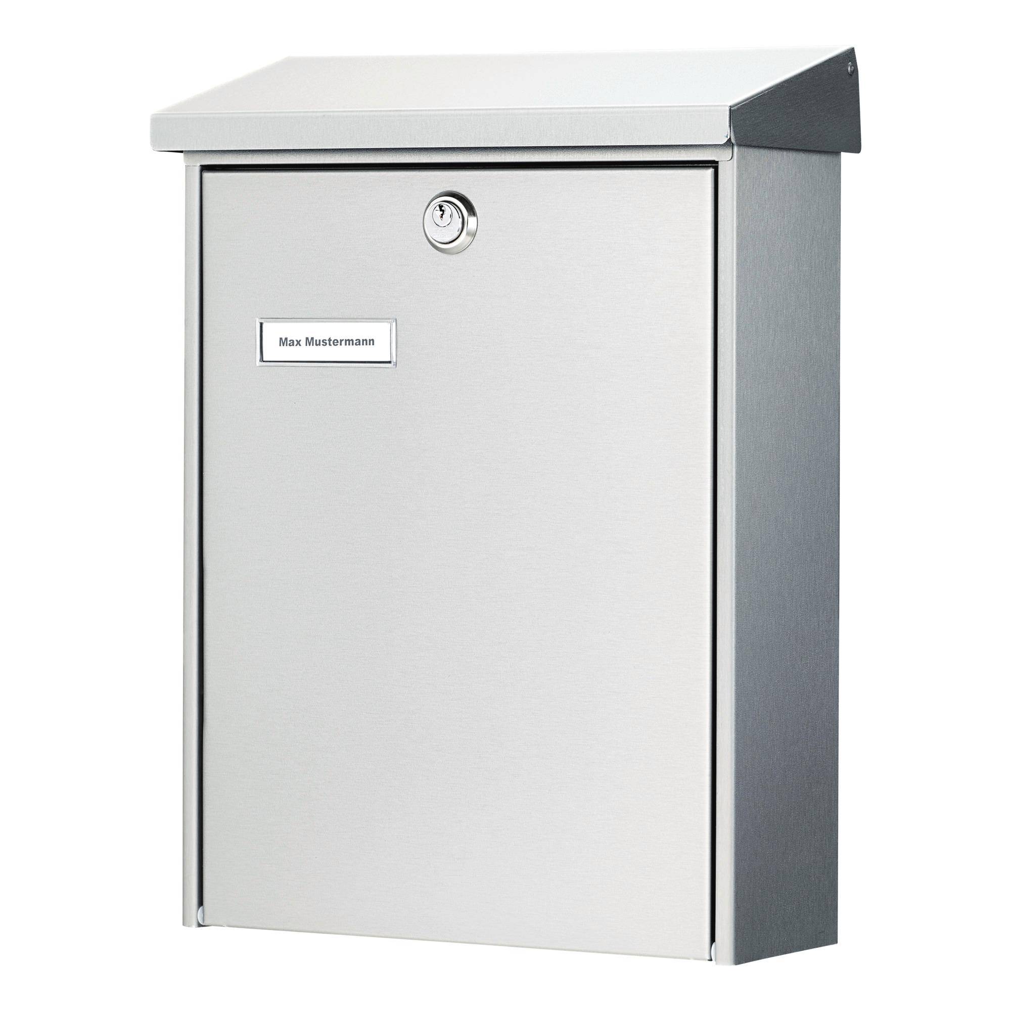 Briefkasten Oslo 3767 NI H.400mm B.300mm T.110mm VA DIN C4 BURG-WÄCHTER-4