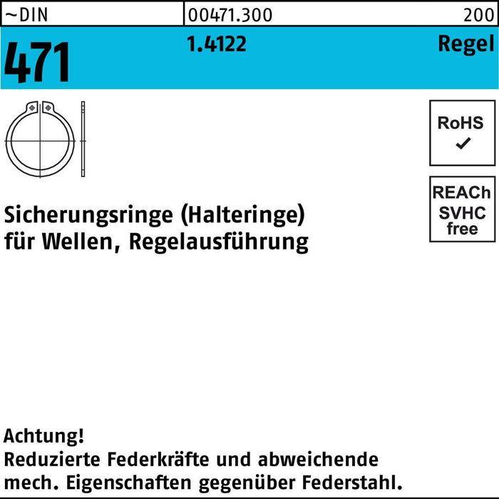 Sicherungsring DIN 471 75 x 2,5 1.4122 Regelausf.-0