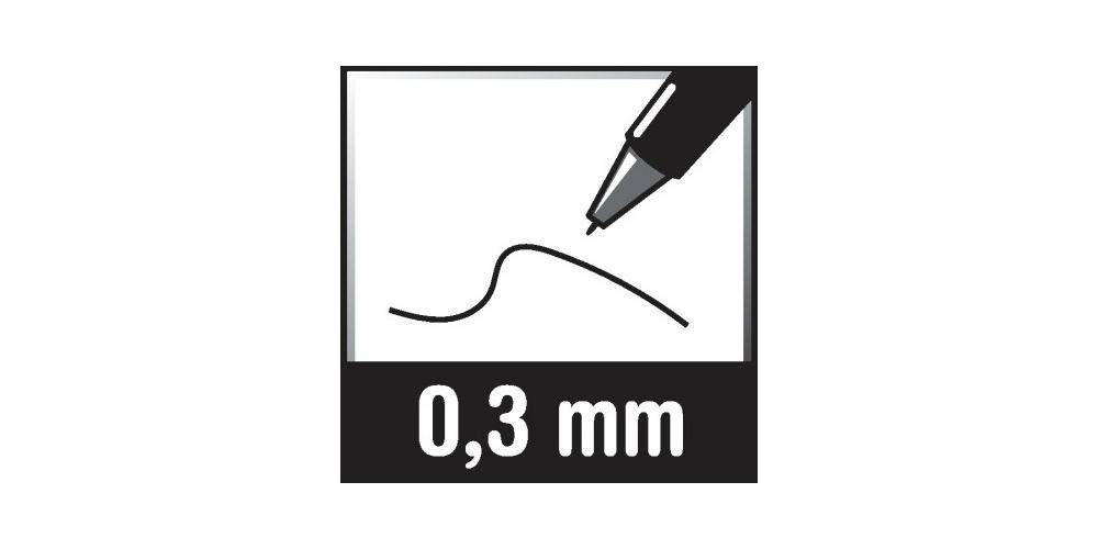 Tintenroller UB-120 MICRO 0,2mm Kappenmodell bl-4