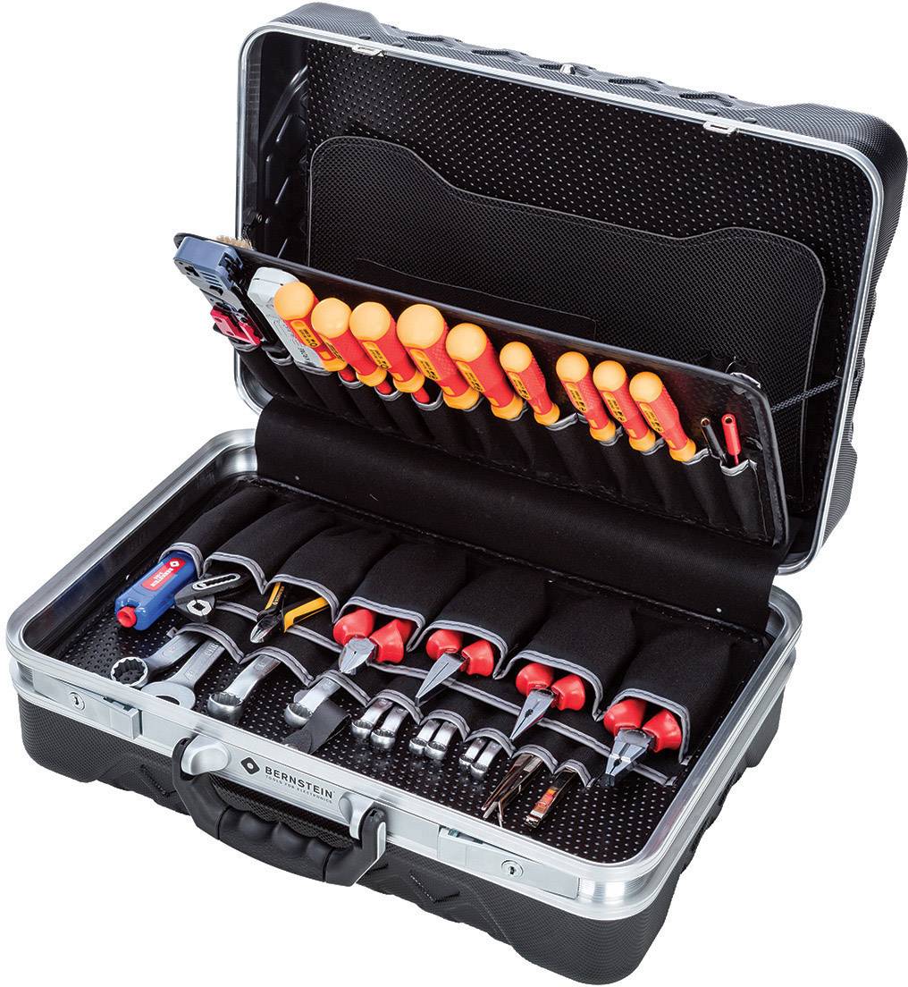 Bernstein Tools for Electronics TELEDATA 6700 Elektriker Verktygsväska med utrustning 75 delar (L x B x H) 470 x 340 x 170 mm