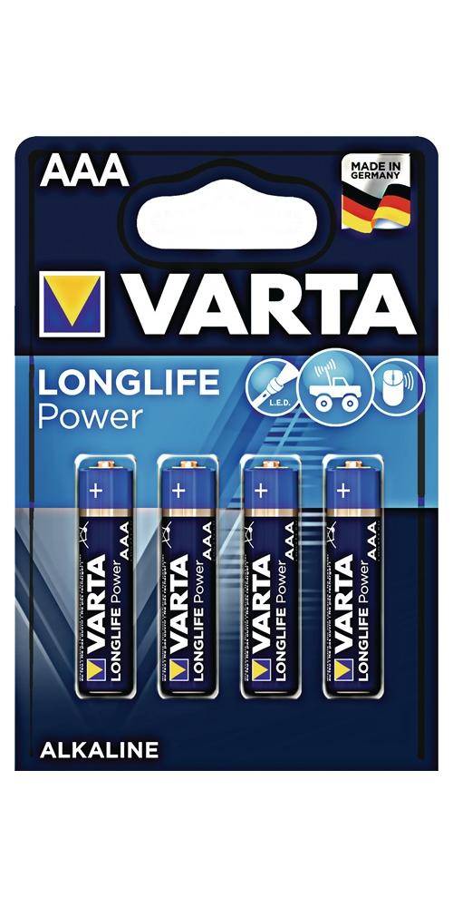 VARTA Batterie Longlife Power 1,5 V AAA-AM4-Micro 1260 mAh LR03 4903-0