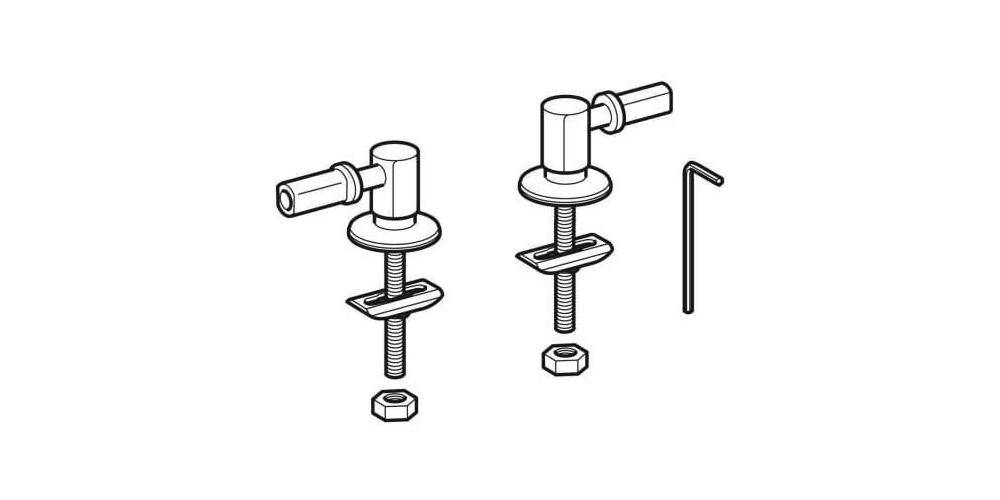 GEBERIT 598018000 Scharnier passend zu 4U WC-Sitz 574400 verchromt-1