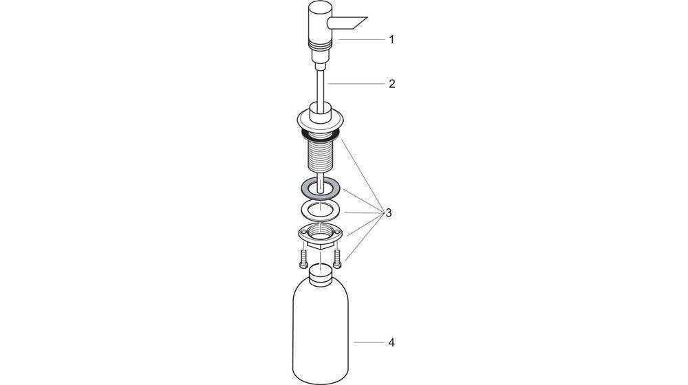 Hansgrohe HG Seifen-/Spülmittelspender Eck-Vers-1