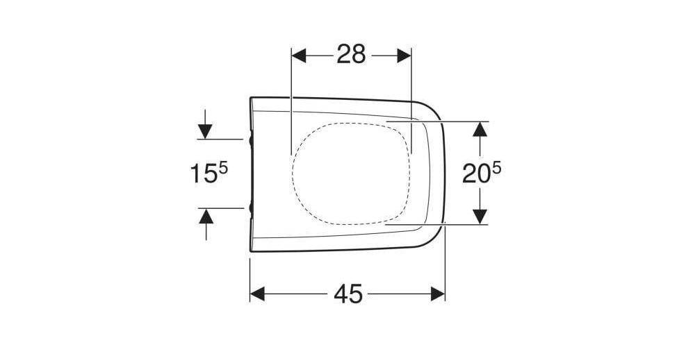 GE iCon Square WC-Sitz, Bef. von oben mit Absenkautomatik, Quick Release, weiß-5