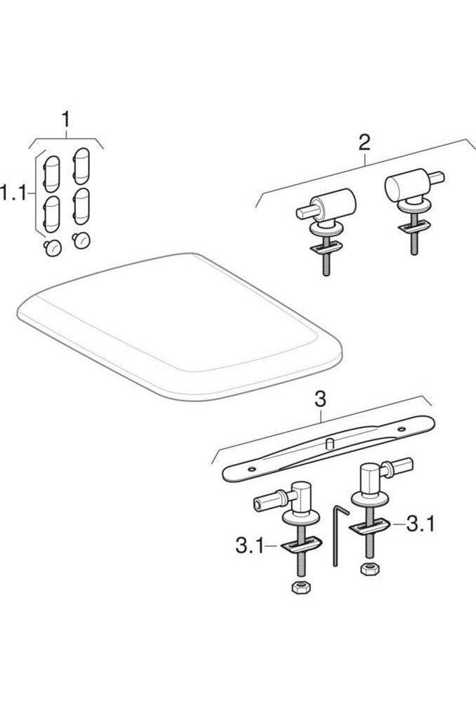 GE iCon Square WC-Sitz, Bef. von oben mit Absenkautomatik, Quick Release, weiß-6