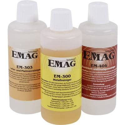 Emag Set EM-303, EM-300, EM404 Reinigungskonzentrat-Set Werkstatt  300 ml  