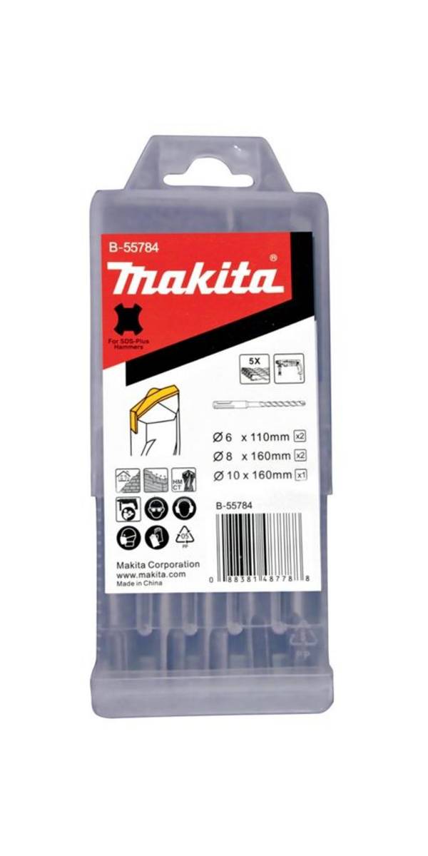 makita Bohrer-Set B-55784 5-tlg. SDS-Plus