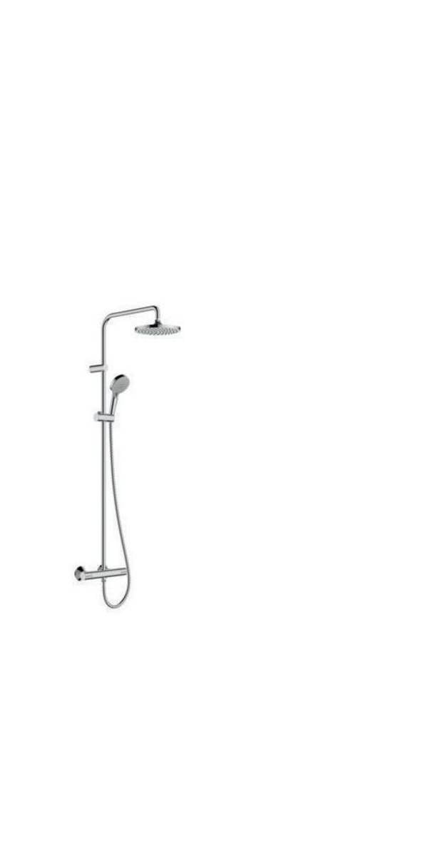 Hansgrohe Vernis Blend Showerpipe Duschsystem 200mm, 1jet, 6,8l/min EcoSmart, Thermostat, Chrom
