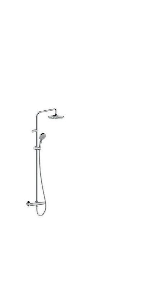 Hansgrohe Vernis Blend Showerpipe Duschsystem 200mm, 1jet, 6,8l/min EcoSmart, Thermostat, Chrom-0