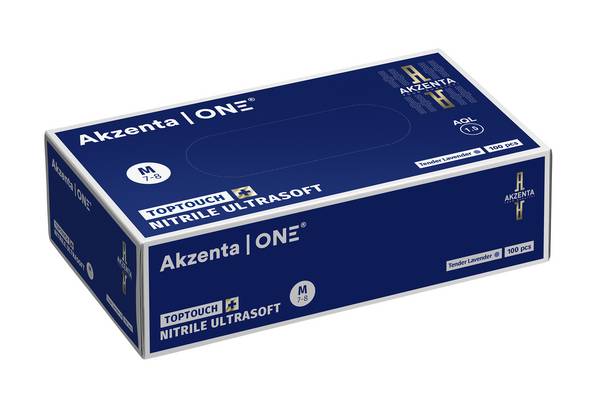 Akzenta Nitril Ultrasoft | Größe M | Farbe Lavendel | 10 Packungen