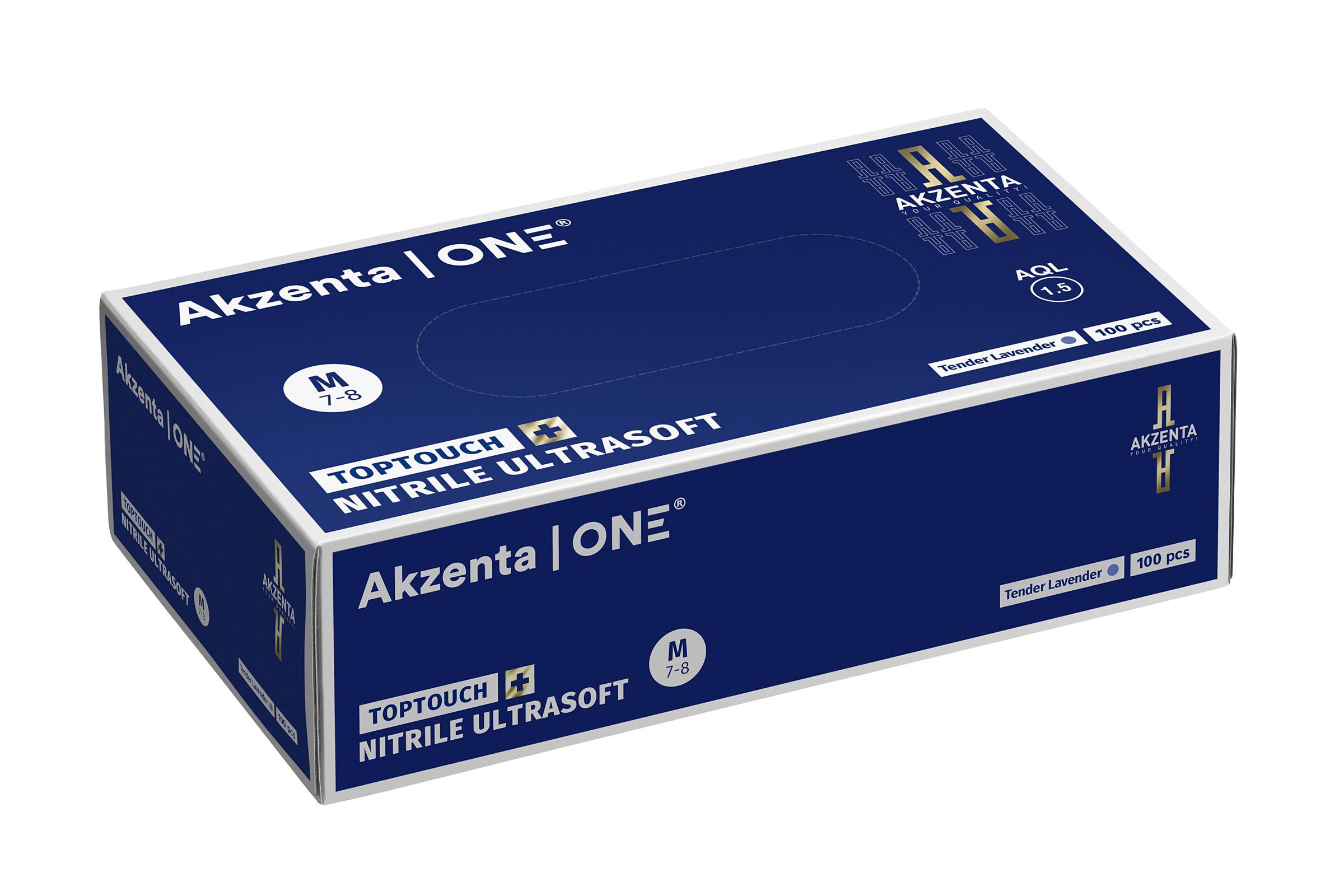Akzenta Nitril Ultrasoft | Größe M | Farbe Lavendel | 10 Packungen-0