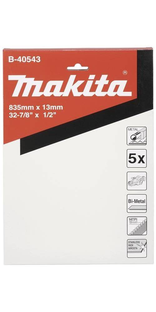 Makita - Bandsägeblatt - 5 Stücke - Länge: 835mm-3
