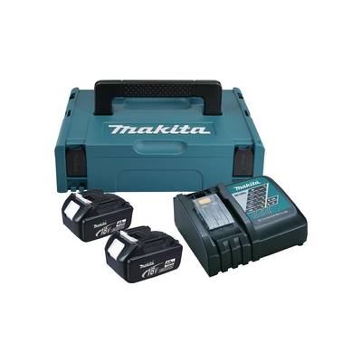 makita Power-Source Kit BL1840B+DC18RC 18 V 2 X 4 Ah