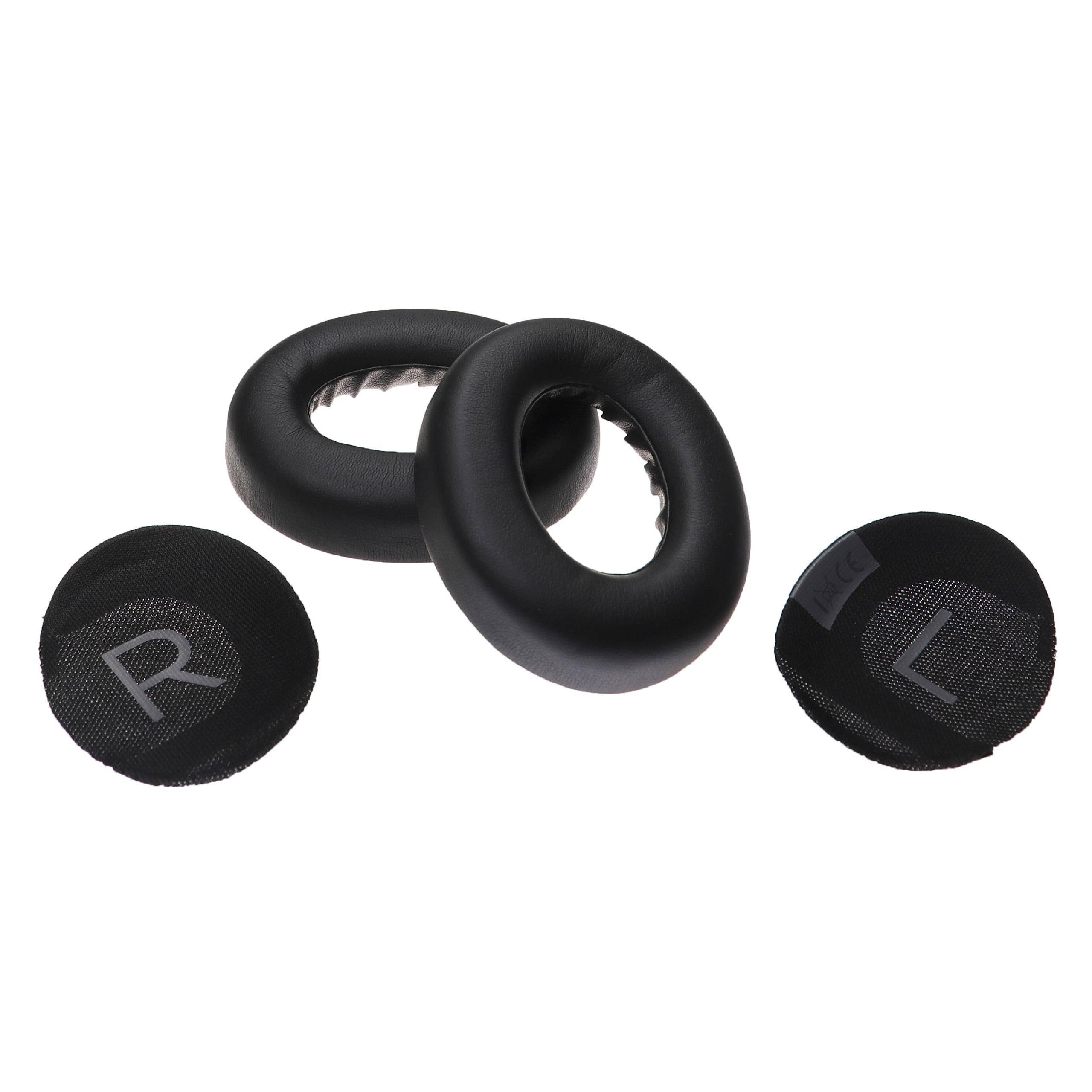 vhbw Ohrpolster kompatibel mit Bose Noise Cancelling 700 | NC 700 Kopfhörer Headset, Kunststoff Schwarz-1
