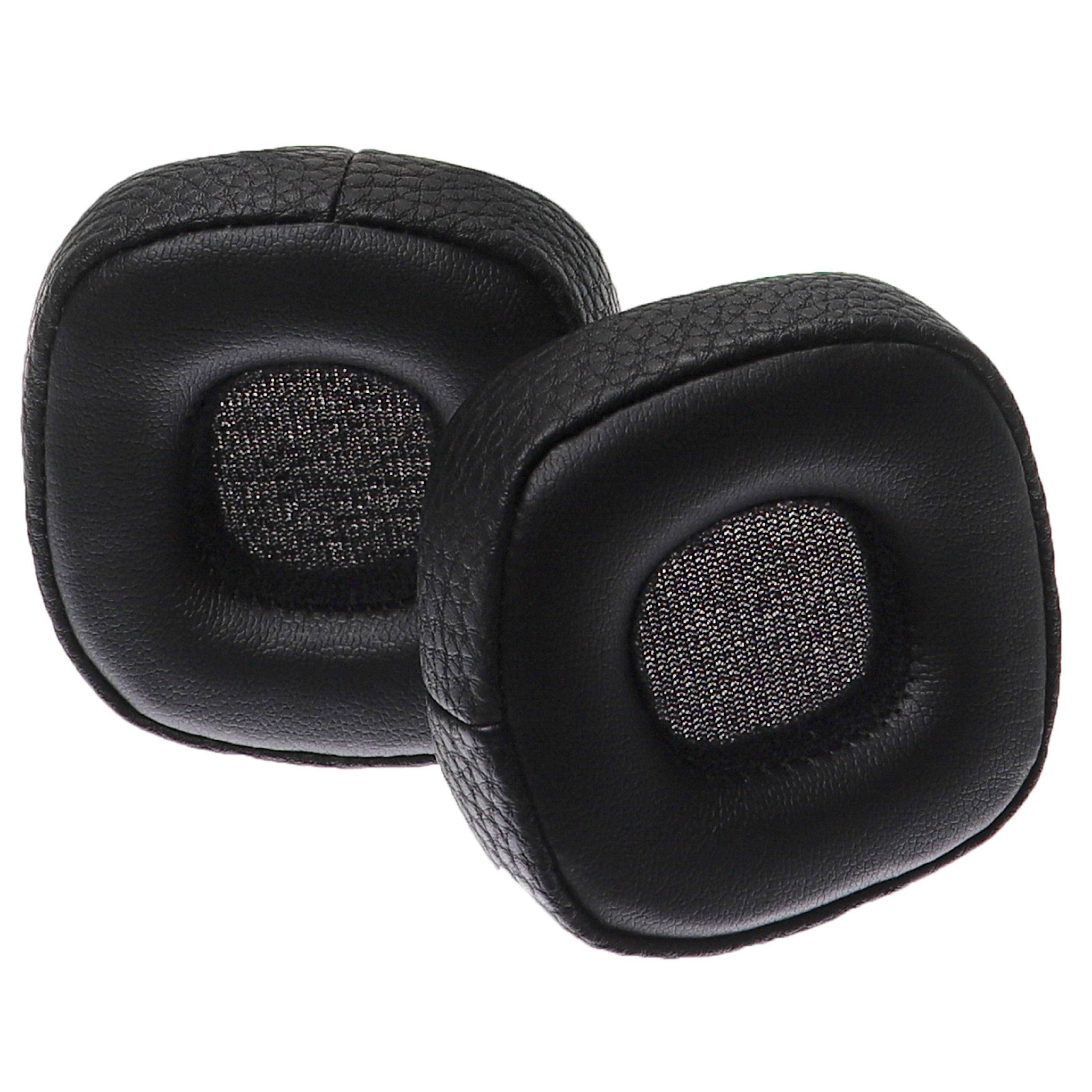 vhbw Ohrpolster kompatibel mit Marshall Major III Kopfhörer Headset | Kunststoff Schwarz-0