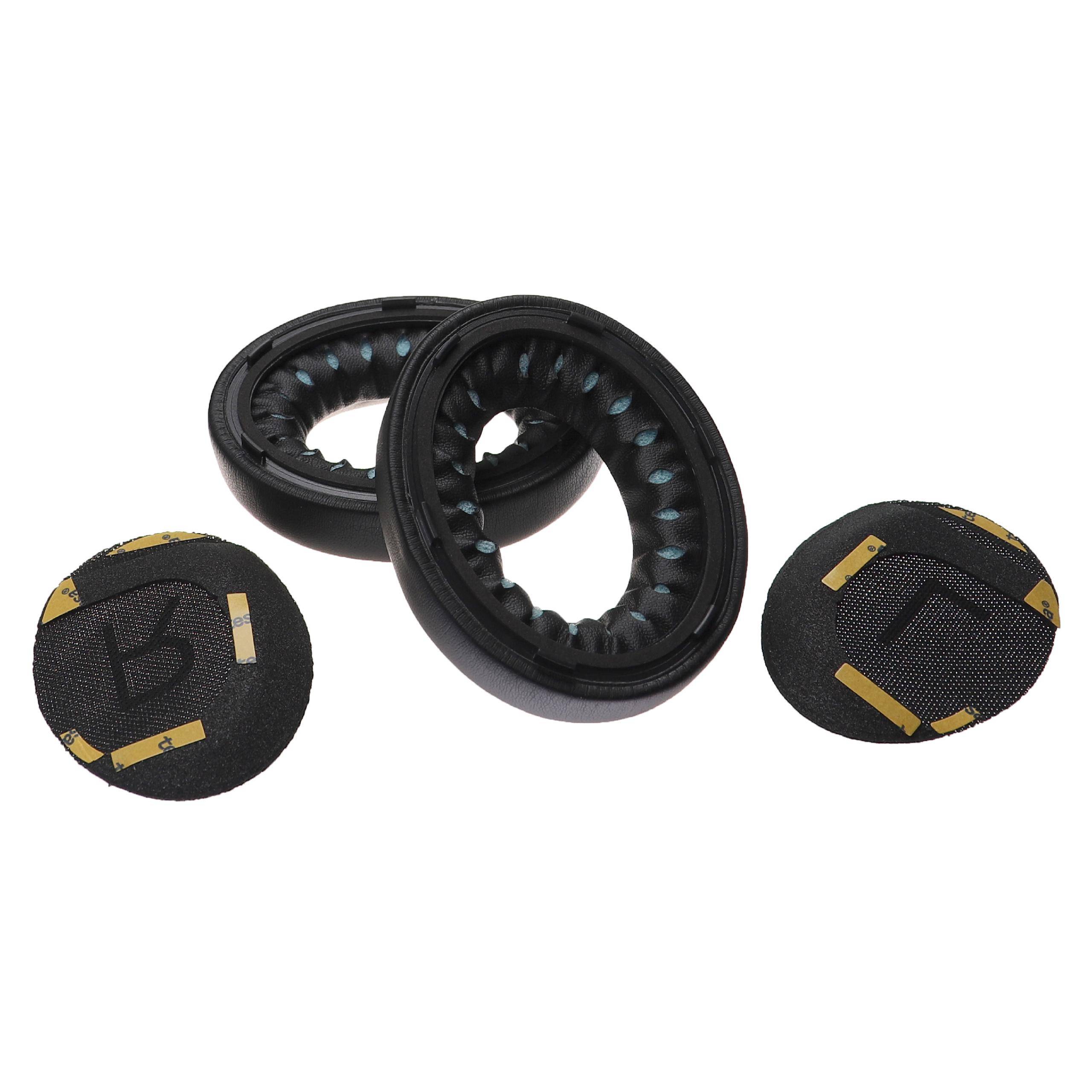 vhbw Ohrpolster kompatibel mit Bose Noise Cancelling 700 | NC 700 Kopfhörer Headset, Kunststoff Schwarz-2
