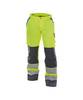 Warnschutzhose mit Kniepolstertaschen, NEONGELB/ZEMENTGRAU , Kurzgröße, Gr. 46